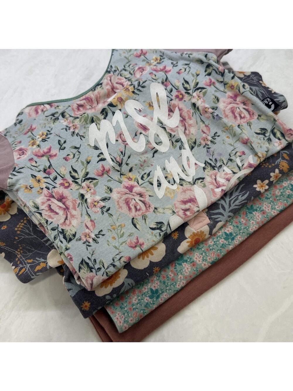 Rags Lot Of 4 Outfits Toddler Size 12 To 24 Months One Piece Floral Stretchy